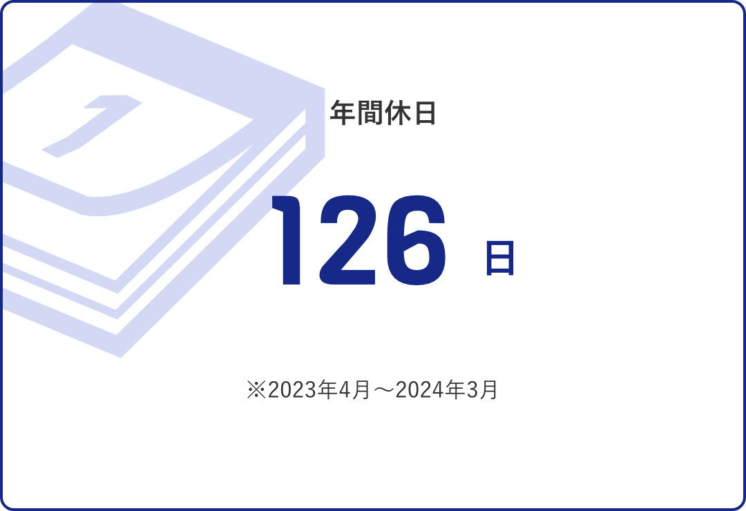 年間休日126日